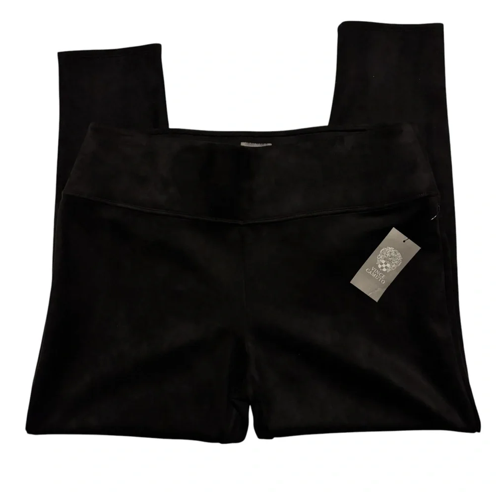 Vince Camuto Faux Suede Stretch Pants - Picture 2 of 9